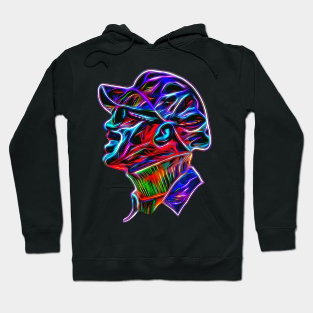 Stevie Wonder Colorful Pop Art Neon Style Hoodie by Mr.FansArt